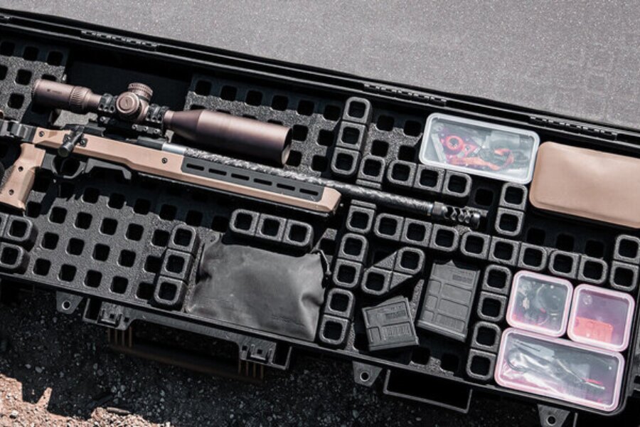 Daka Grid s dlhou zbraňou a príslušenstvom. Zdroj: magpul.com