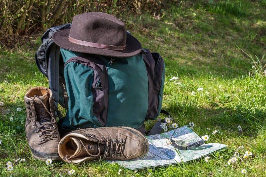 Batoh s outdoorovým vybavením