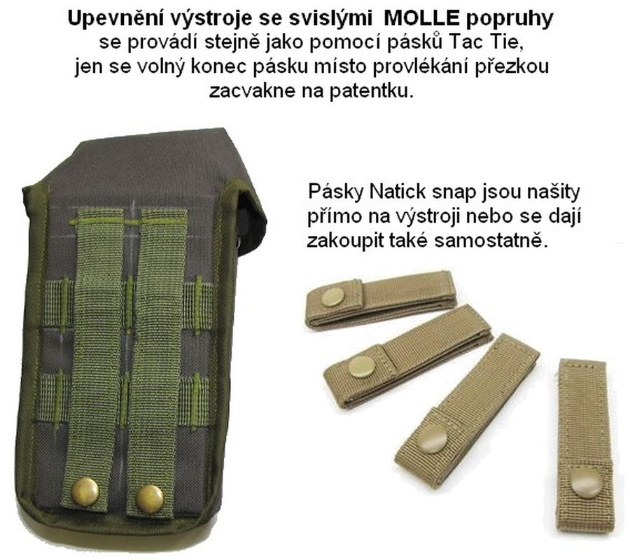 Molle - spôsoby upevnenia