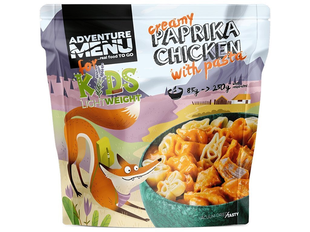 Adventure Menu® - Sušené kura na paprike s cestovinami, 250 g