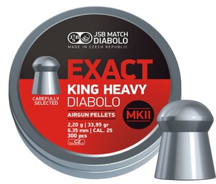 Diabolky Exact King Heavy MKII 6.35 mm JSB® / 150 ks