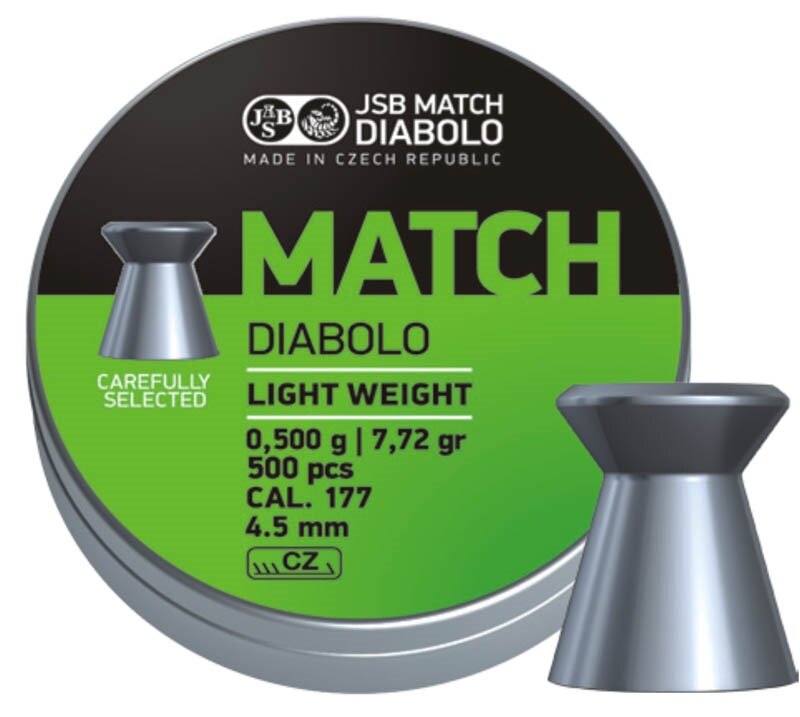 Diabolky Green Match Light Weight 4.51 mm JSB® / 500 ks