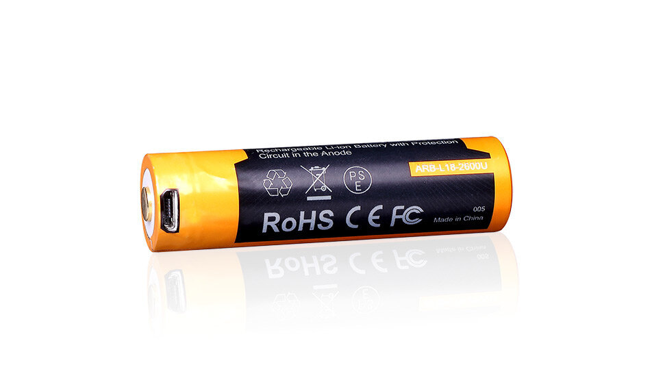 Dobíjacia USB batéria 18650 (2600 mAh) Fenix®