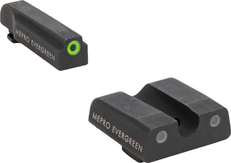 Mieridlá Evergreen™ Glock Meprolight® / zelená muška, zelené plexi