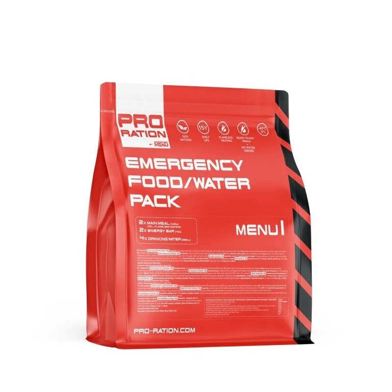 Núdzová potravinová dávka Emergency Food / Water Pro Ration®, MENU II