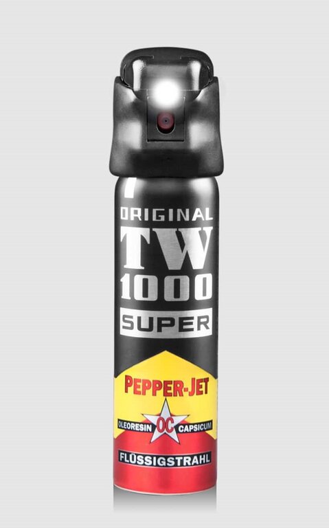 Obranný sprej so svetlom Super Pepper - Jet TW1000® / 75 ml