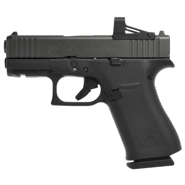 Pištoľ Glock 43X MOS s kolimátorom RMSc Shield / kalibru 9×19