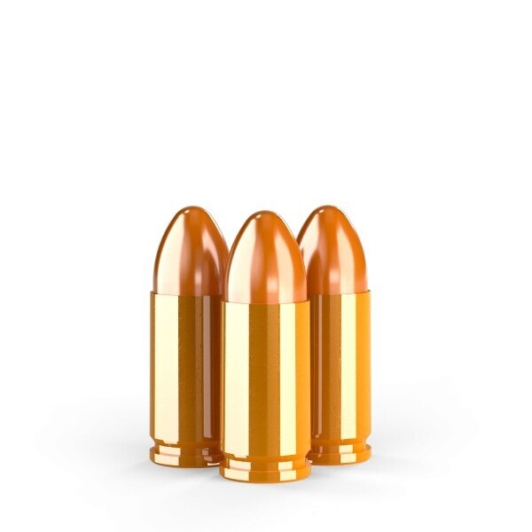 Prebíjané náboje FMJ Standard GetLoad® / 9 mm Luger / 8 g - 124 grs / 100 ks