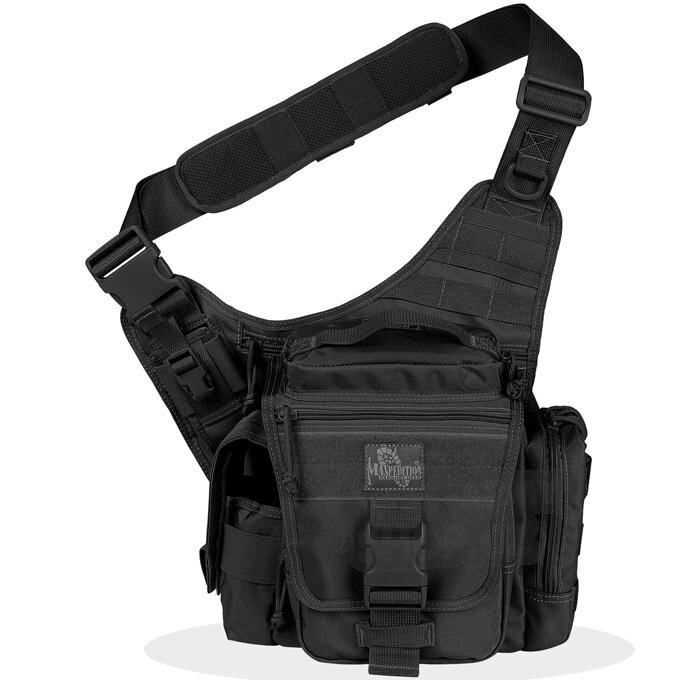 Taška na rameno - taška MAXPEDITION® Jumbo L.E.O. S-type ™ Versipack® - čierna