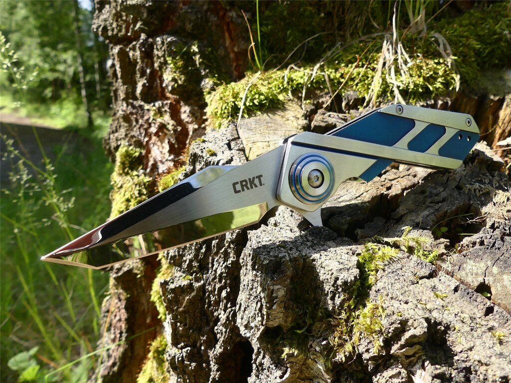 Zatvárací nôž Deviation™ CRKT® - modrý